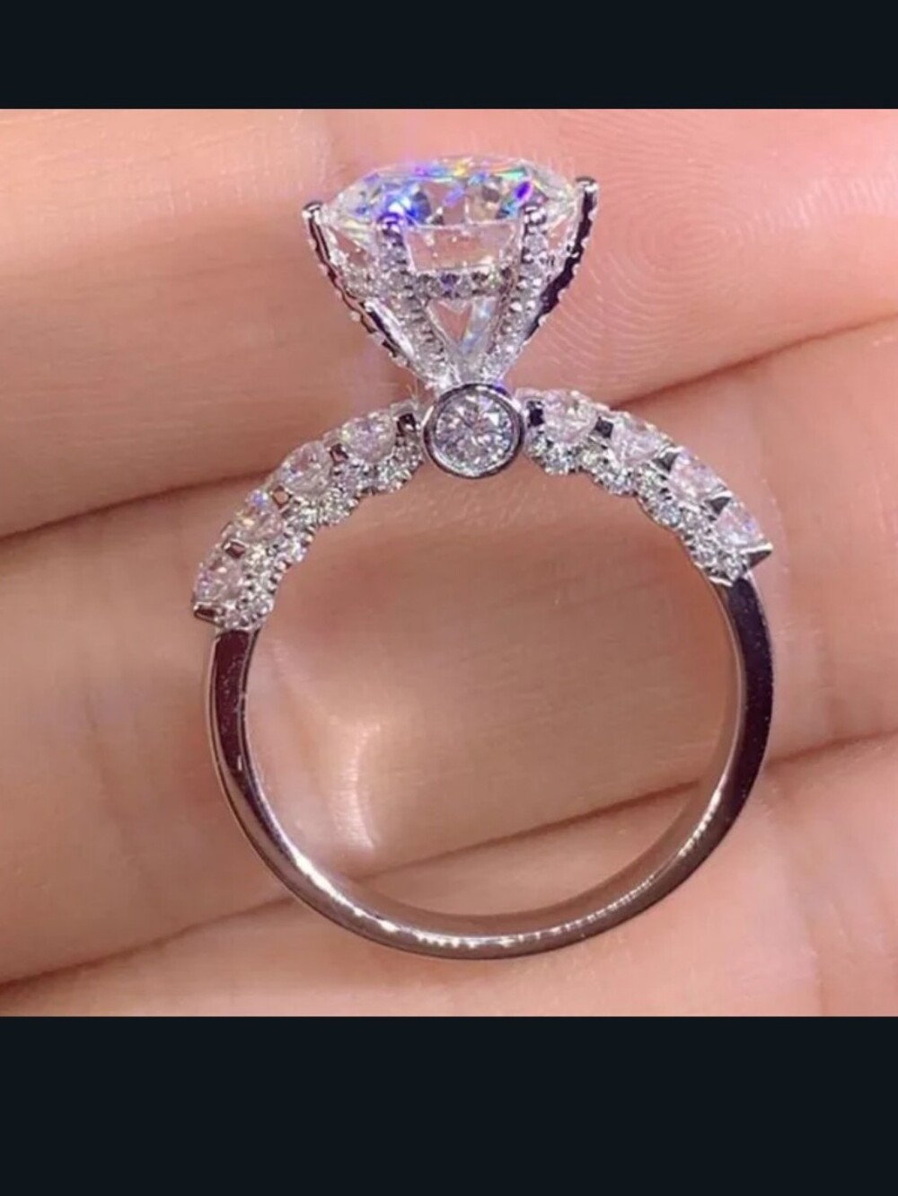 New 1.5 Diamond 6 Prong Engagement Ring - Picture 2 of 5